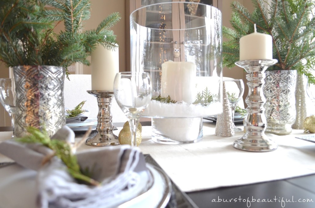 A Wintry Christmas Tablescape