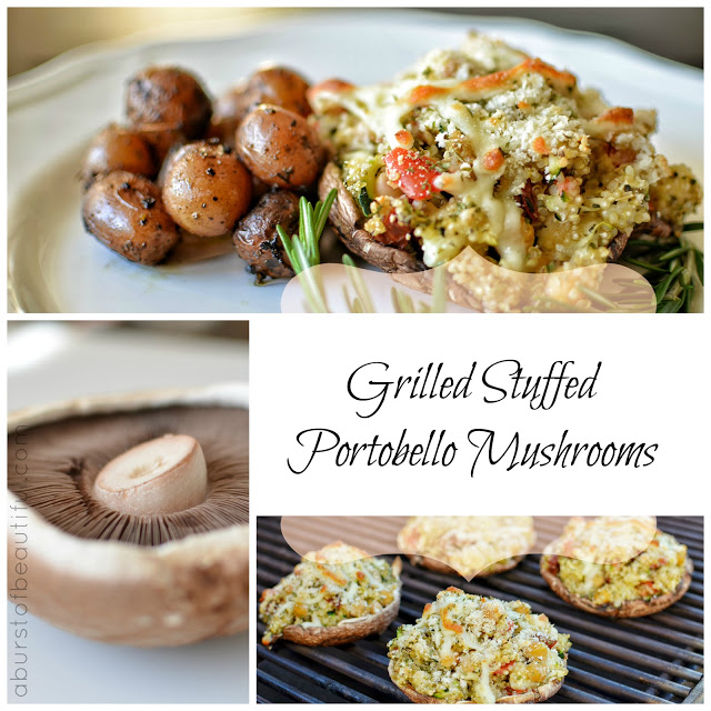 Grilled Stuffed Portobello Mushrooms
