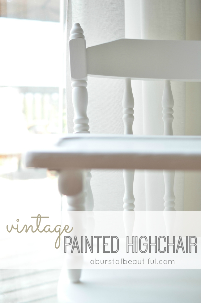 Painted Vintage Highchair